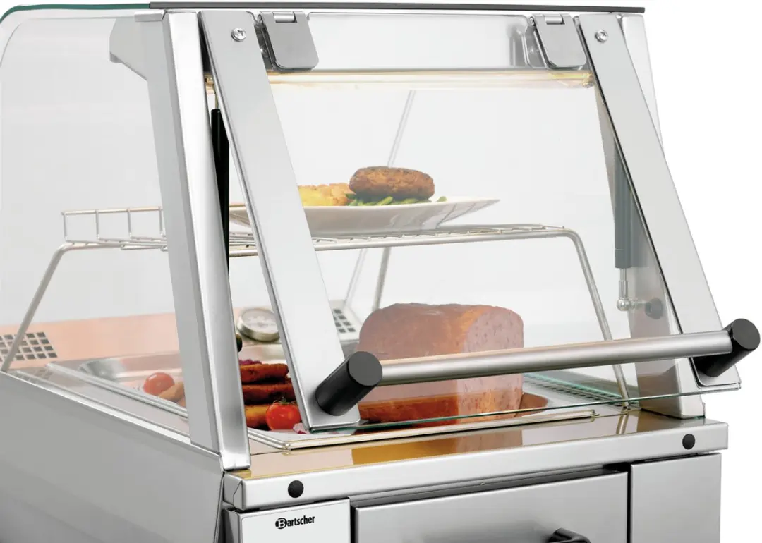 Bartscher Warmhoudvitrine GN1110-R 1650W - Zilver