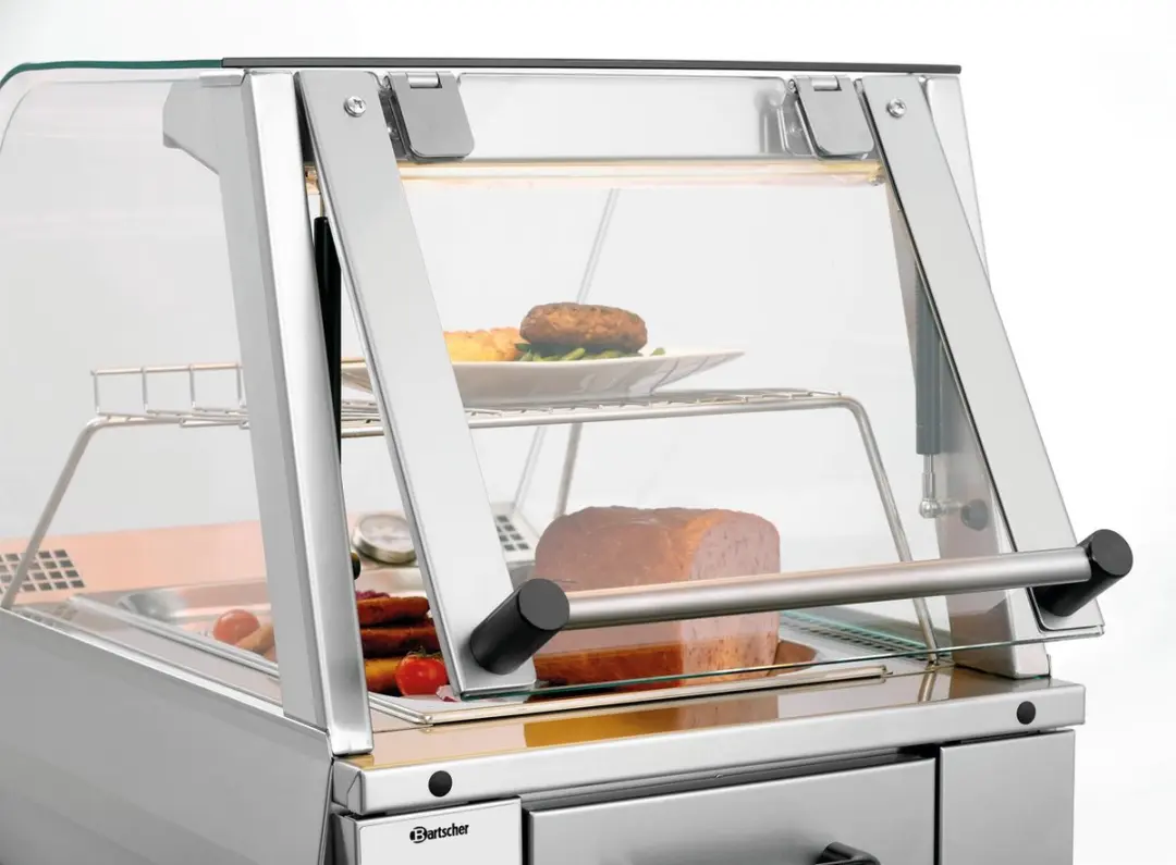 Bartscher Warmhoudvitrine GN1110-R 1650W - Zilver - afbeelding 6 van 6