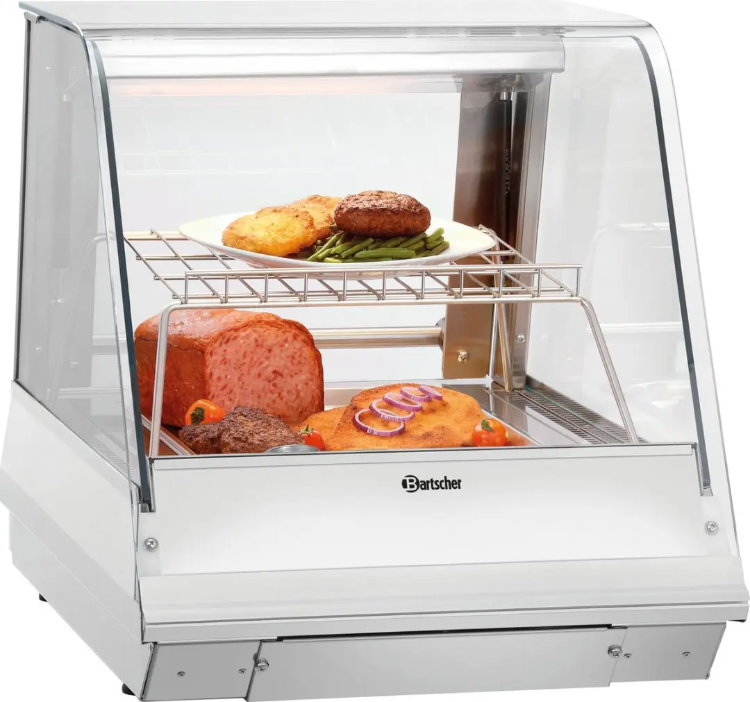 Bartscher Warmhoudvitrine GN1110-R 1650W - Zilver