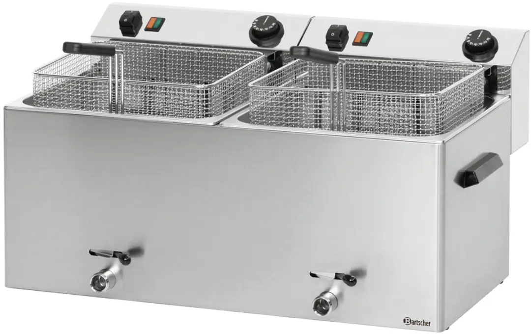 Bartscher Professional II 162910 Elektrische Dubbele Friteuse 16,2kW - 2x10L RVS