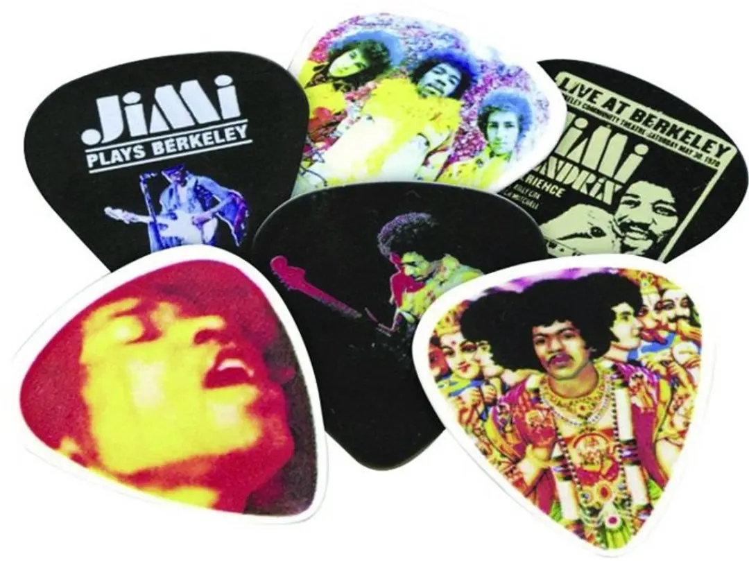 Dunlop Jimi Hendrix Picks Bold As Love Medium - 12 Stuks