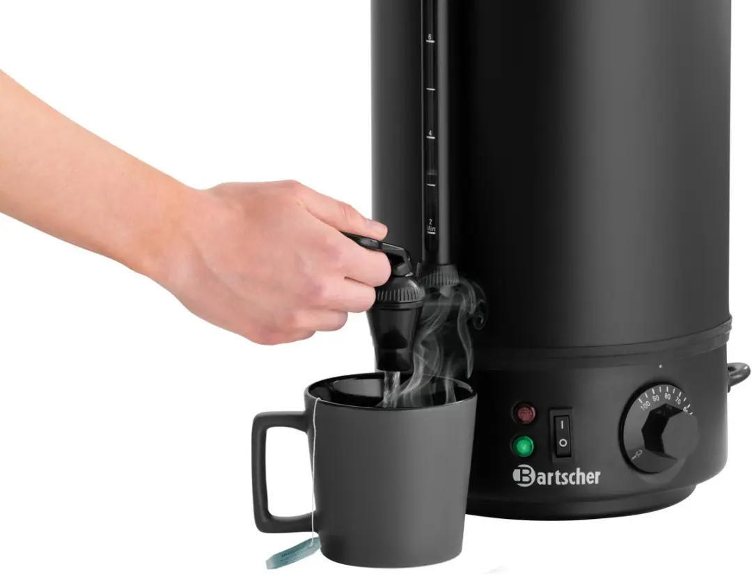 Bartscher Heetwater Dispenser 10L - 10L - Zwart mat