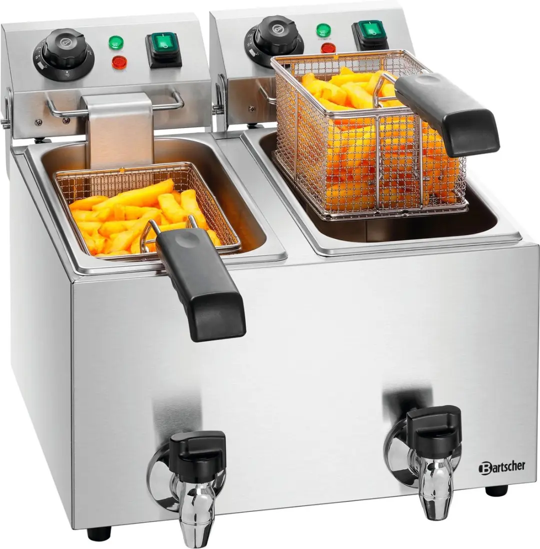 Bartscher Snack II Plus Friteuse 4000W - 8L - Grijs