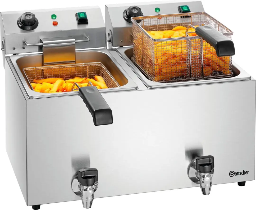 Bartscher SNACK IV Plus A162824E Friteuse 6600W - 18L - Grijs - afbeelding 6 van 6
