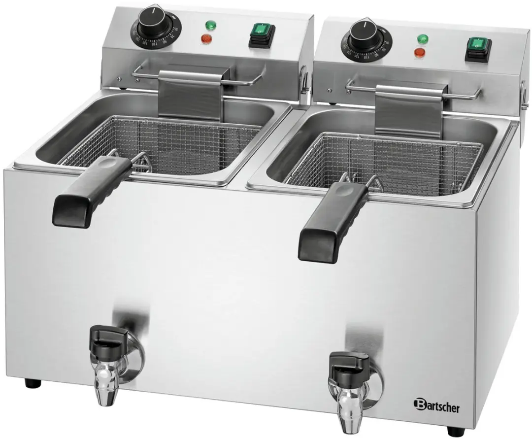 Bartscher SNACK IV Plus A162824E Friteuse 6600W - 18L - Grijs