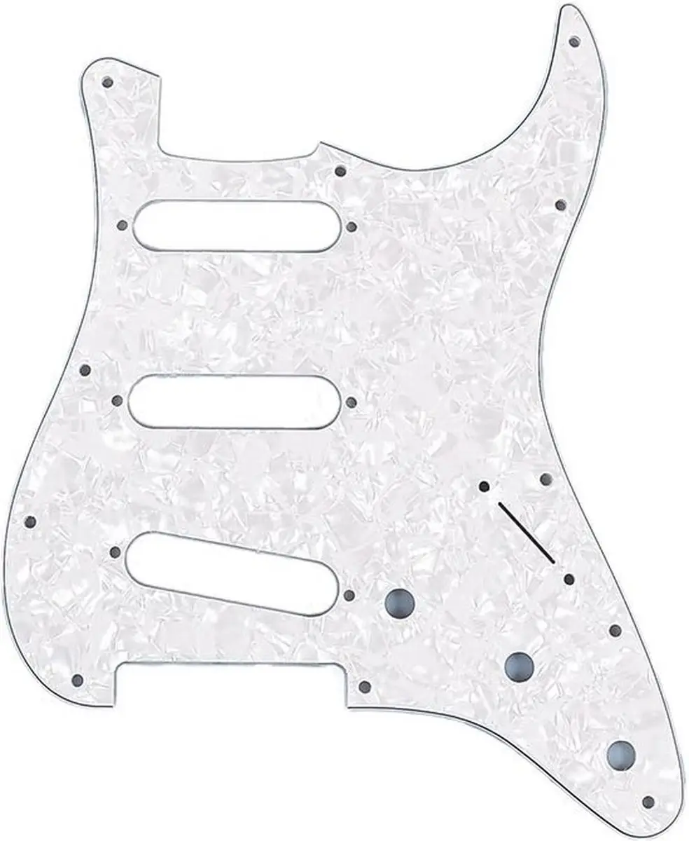 Fender Strat Pickguard 4-ply White Pearl