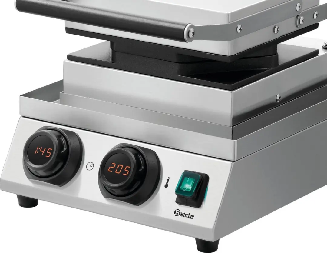 Bartscher MDI Bubble 2070 Wafelijzer 1500W - Zwart/Zilver