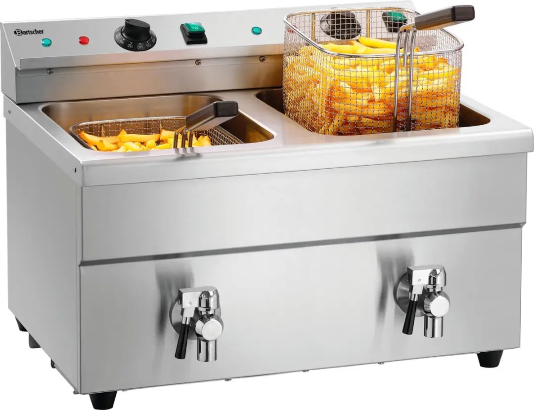 Bartscher Inductiefriteuse 2x8L Plus 165119 - 7000W - RVS