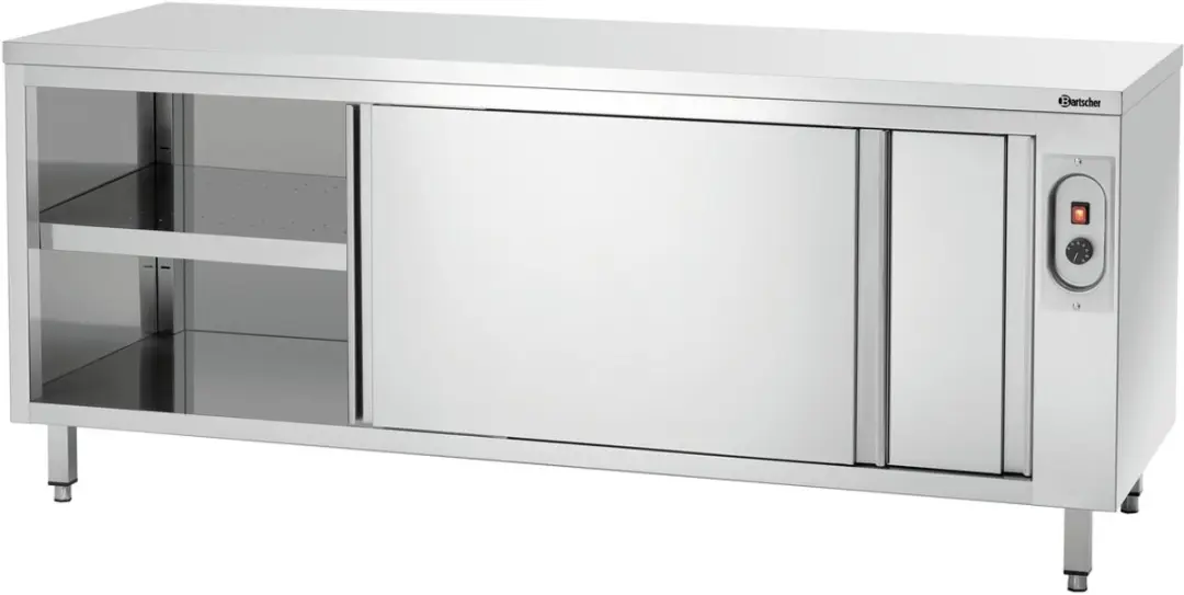 Bartscher Warmhoudkast RVS 2000mm 2000W - 2 Schuifdeuren