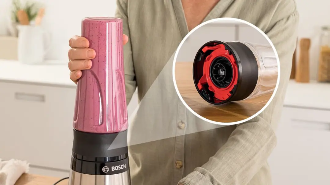 Bosch MMZBTK1B To-go Trinkflasche met Meshouder - Zwart