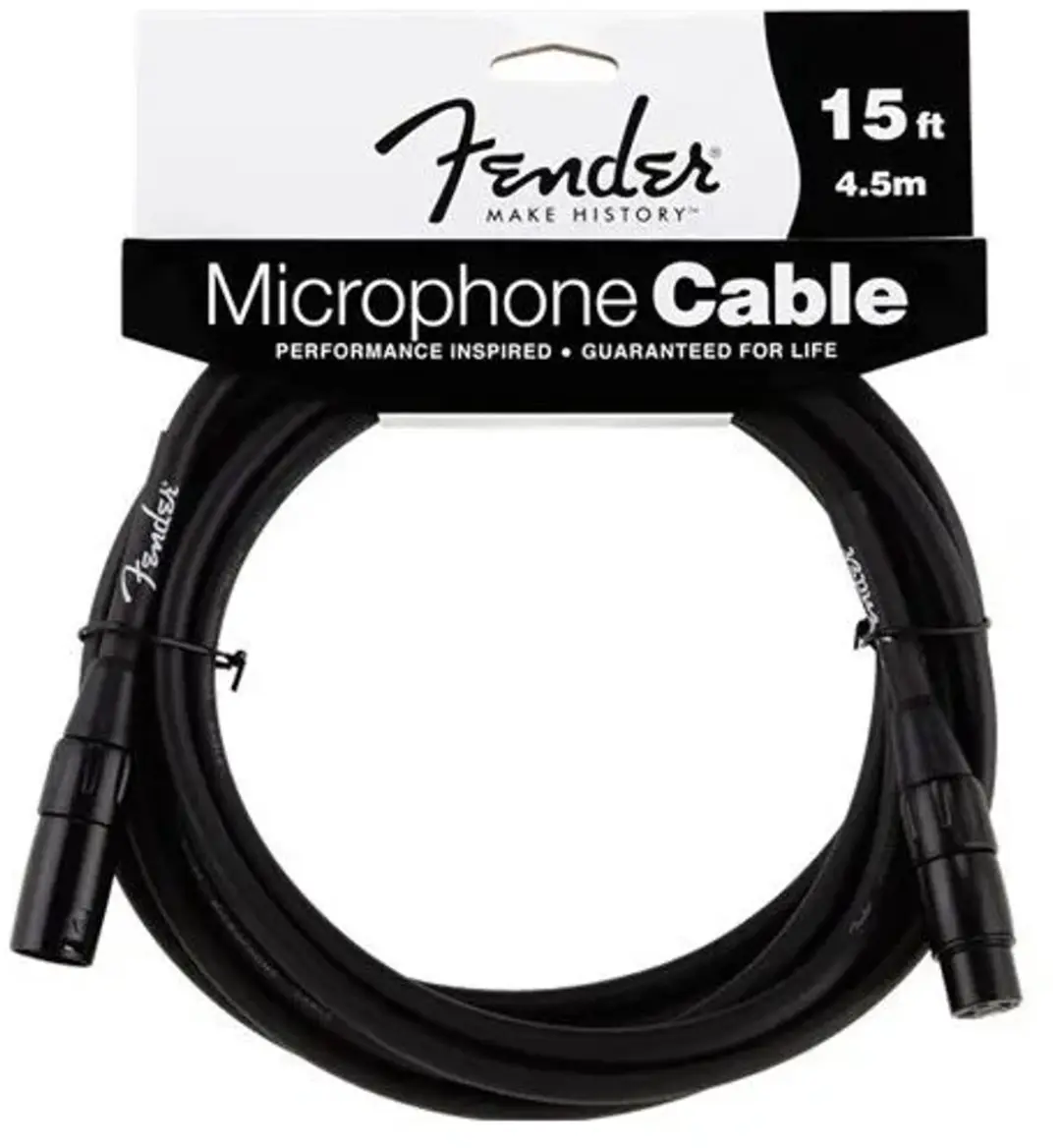 Fender Microfoonkabel 20' - Zwart