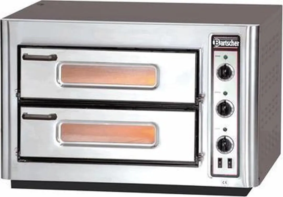 Bartscher NT Serie Pizzaoven 2002028 - 6000W - 2x4 Pizza's Ø25cm