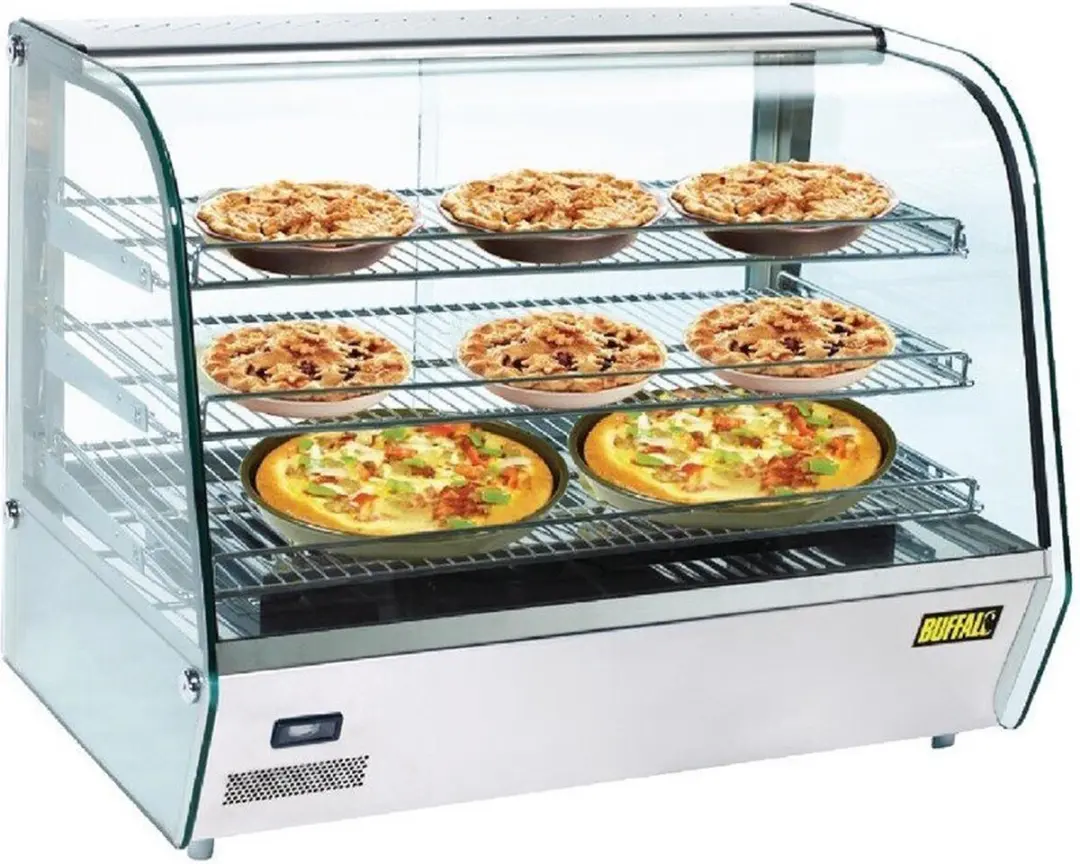 Buffalo CD232 Warmhoudvitrine 160L - Roestvrij staal