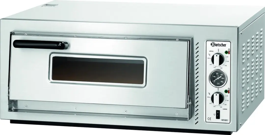 Bartscher NT 621 Elektrische Pizzaoven - 5000W - 4 Pizza’s Ø300mm - Rvs