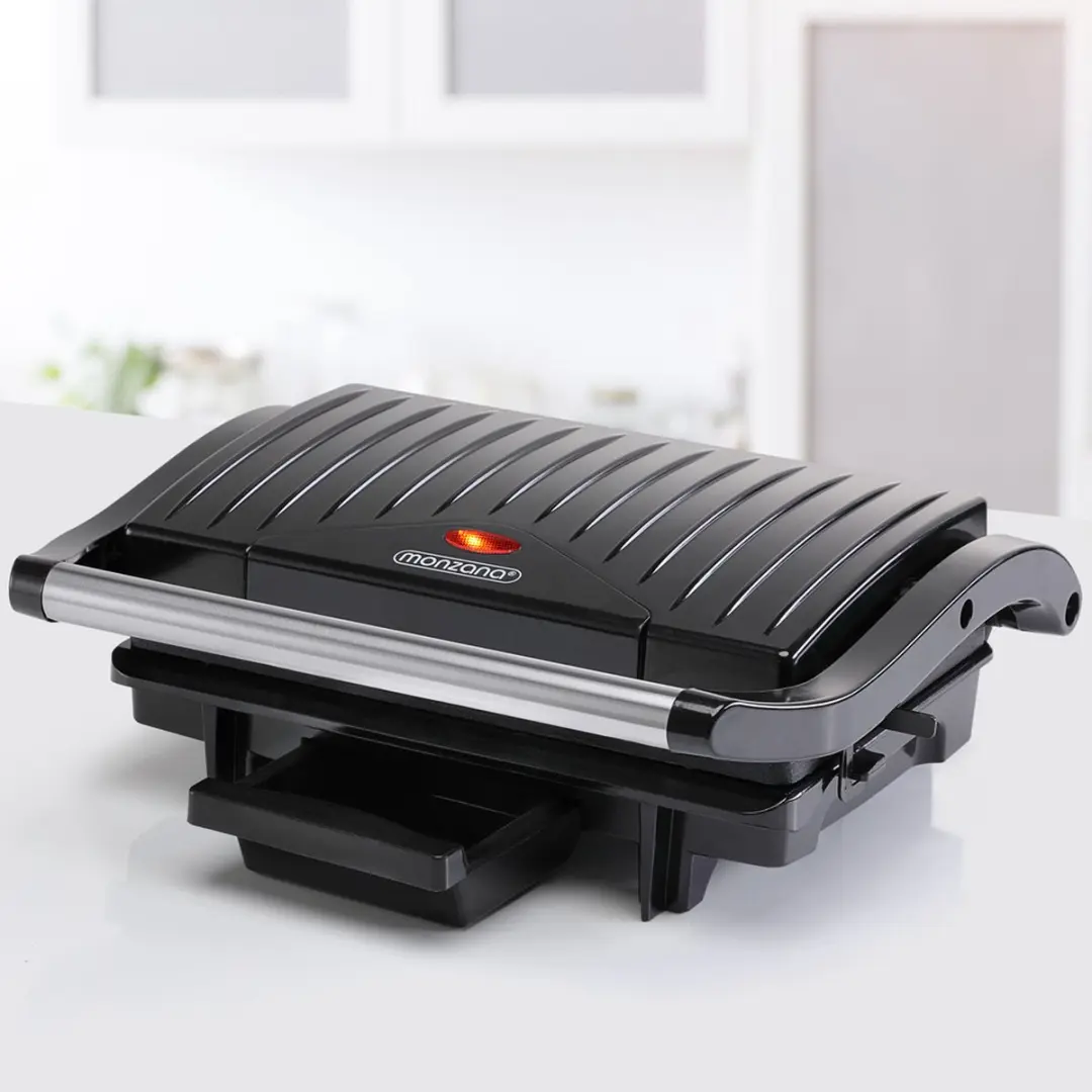 Monzana MZ408 Contactgrill 1500W - 2 Platen - Zwart