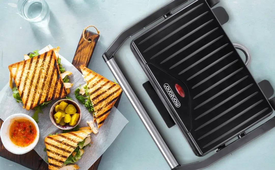 Monzana MZ408 Contactgrill 1500W - 2 Platen - Zwart