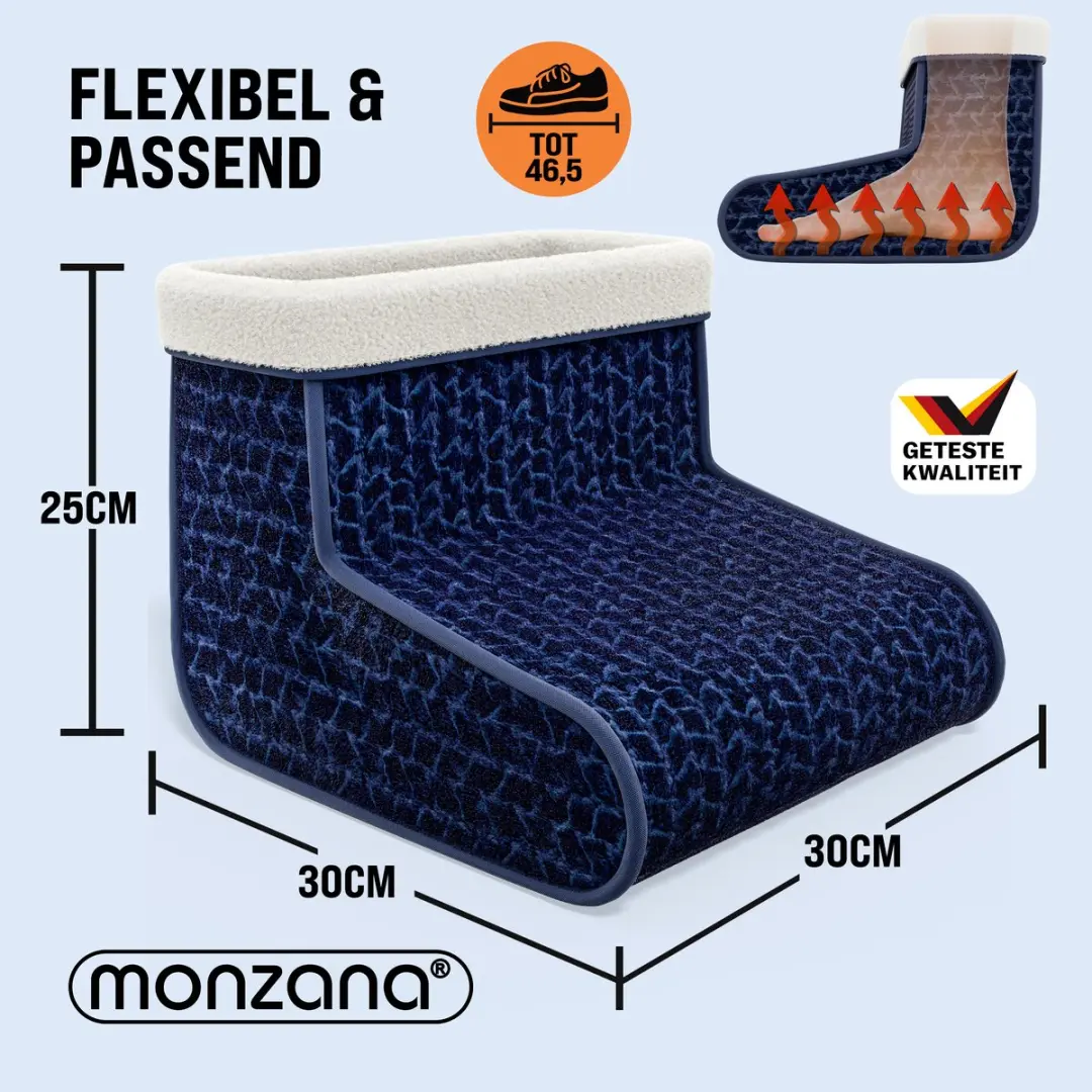 Monzana Voetenwarmer 4 Temperaturen Blauw - afbeelding 6 van 6