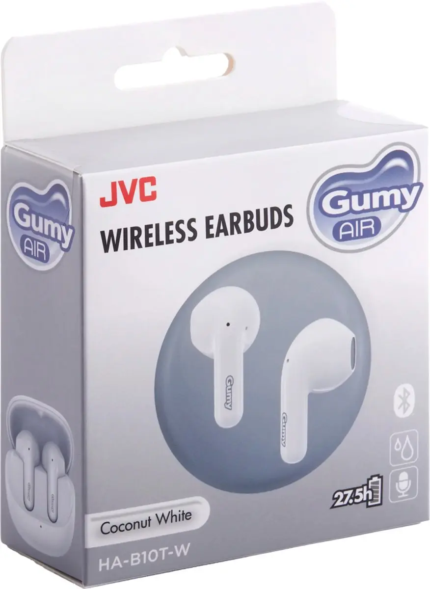 JVC Gumy Air HA-B10TW True Wireless Earbuds - Wit