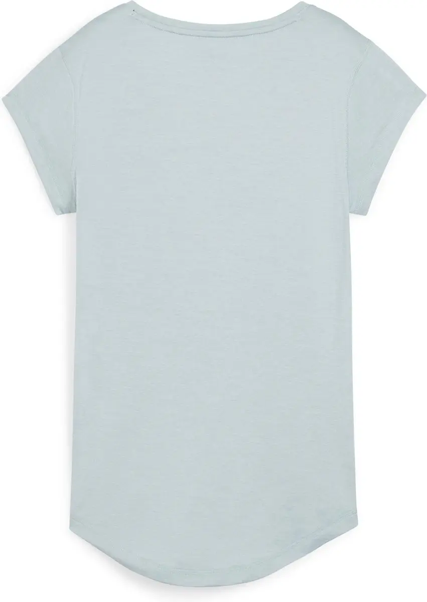 PUMA Train Favorite Heather Cat Tee Dames Sportshirt - Turquoise