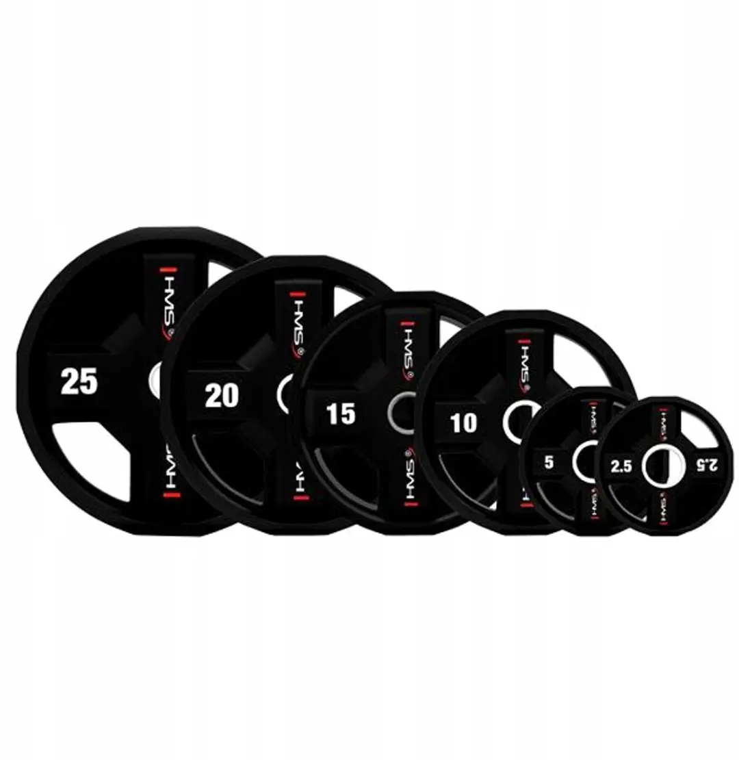 HMS TPC25 Olympische Halteringsschijf 25 kg - Polyurethaan