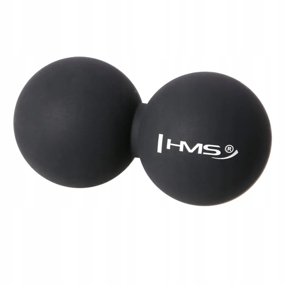 HMS Lacrosse BLC02 Dubbele Massagebal - Nek/Rug - Zwart