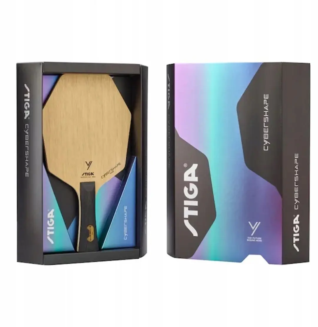 Stiga Cybershape Wood Tafeltennisbat - Offensief - 5 Lagen - afbeelding 2 van 5
