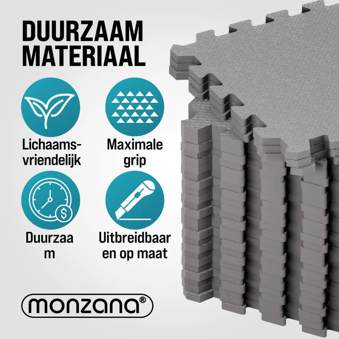 Monzana Vloerbeschermer 18x31x31cm - Antislip - Zwart