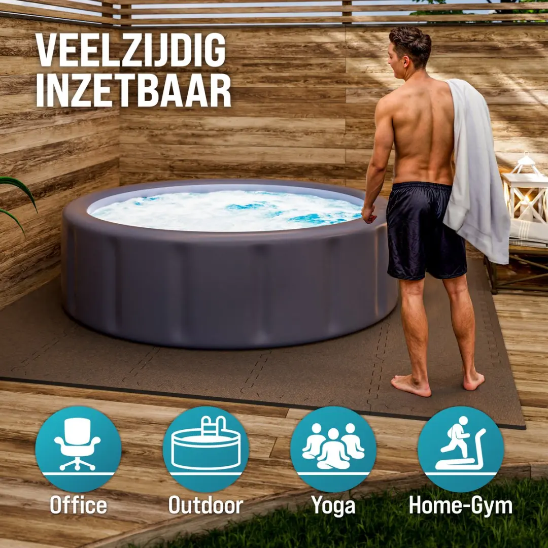 Monzana Vloerbeschermer 18x31x31cm - Antislip - Zwart