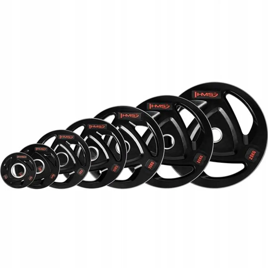 HMS Olympische Houder Gewicht 1,25kg - 16cm - Gecoat met rubber