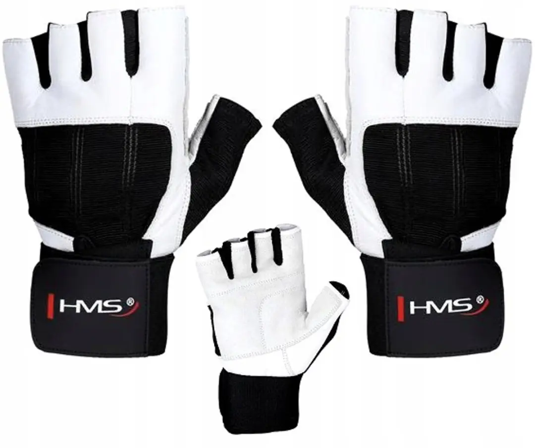 HMS RST04 Fitnesshandschoenen - Wit Maat S