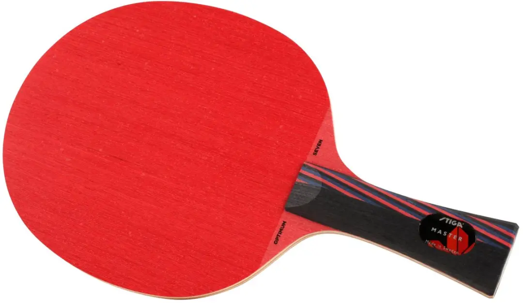 Stiga Optimum Seven Tafeltennisbat - Rood/Zwart