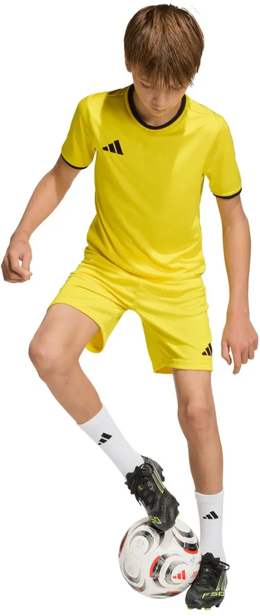 Adidas Entrada 26 Korte Broek - 140cm - Geel/Zwart