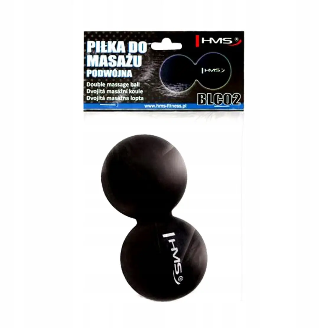 HMS Duoball Massagebal - Rug/Nek - Zwart