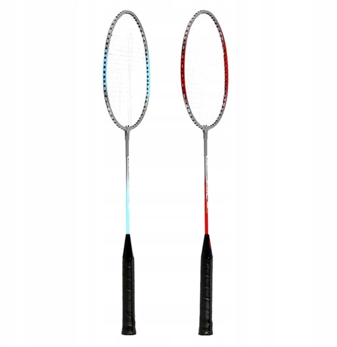 Nils Badmintonset - 2 Rackets & Shuttle - Staal - Multicolor