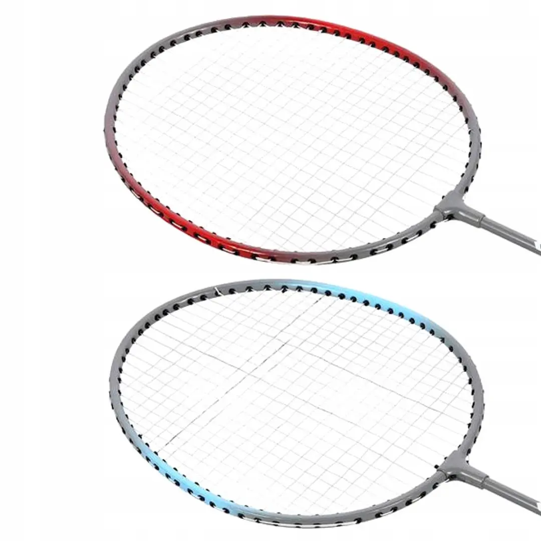 Nils Badmintonset - 2 Rackets & Shuttle - Staal - Multicolor