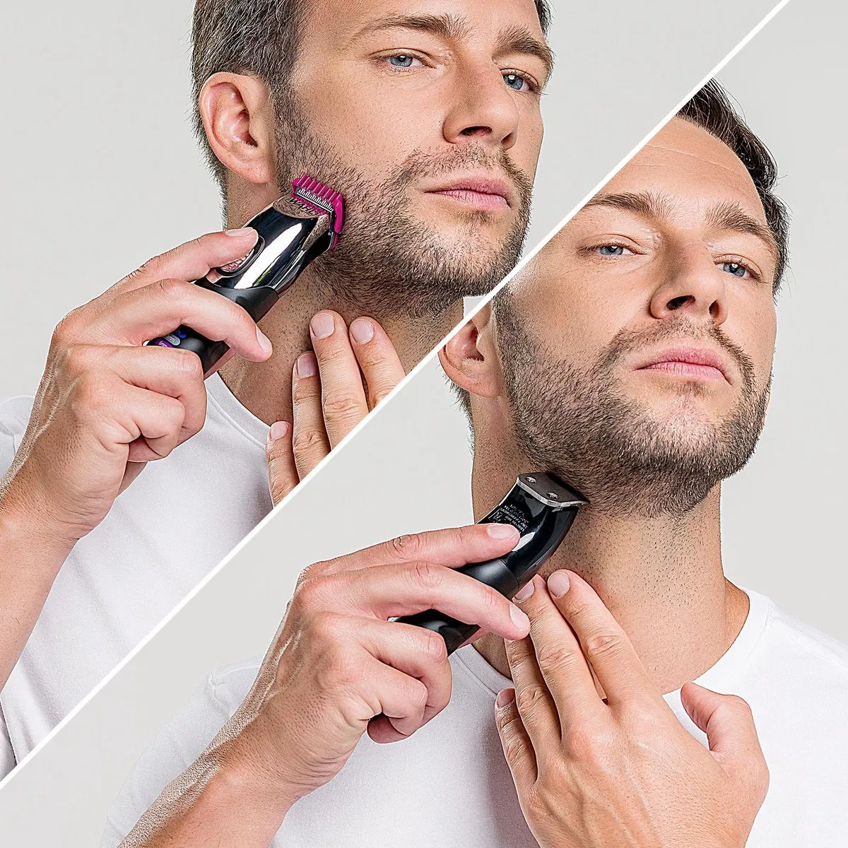 Wahl Color Trim Opzetkammen - 8 Stuks - Zwart/Wit - afbeelding 6 van 6