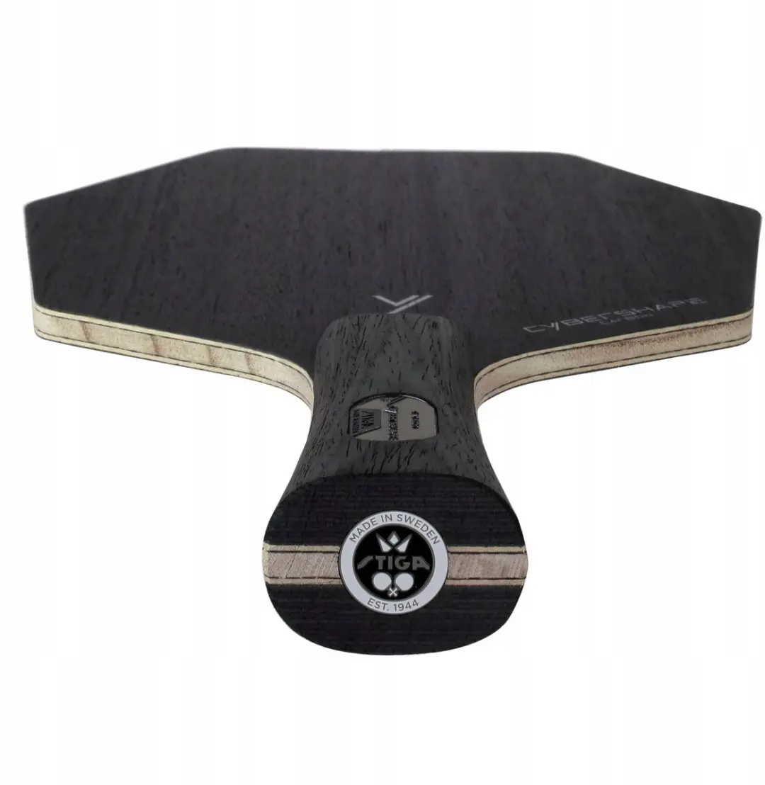 Stiga Cybershape Carbon Tafeltennisbatje - Pennenhouder - Zwart