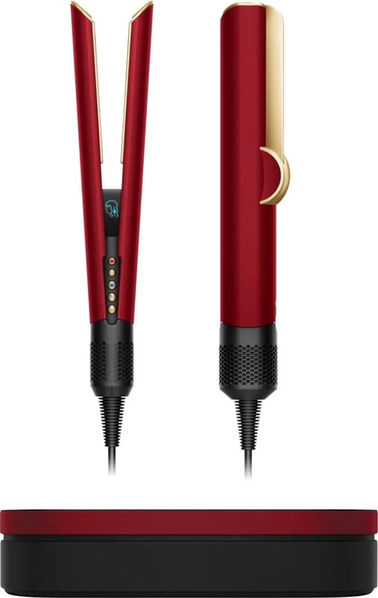 Dyson Airstrait Stijltang - 6 standen - Red Velvet/Goud