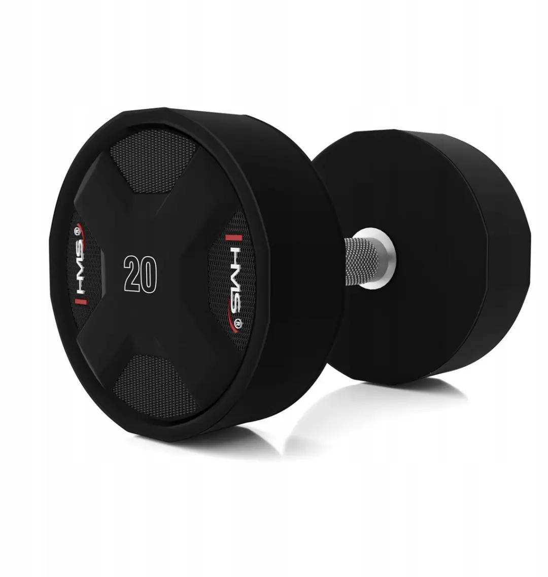 HMS HPC Halter 20 kg - Polyurethaan & Staal - Zilver/Zwart