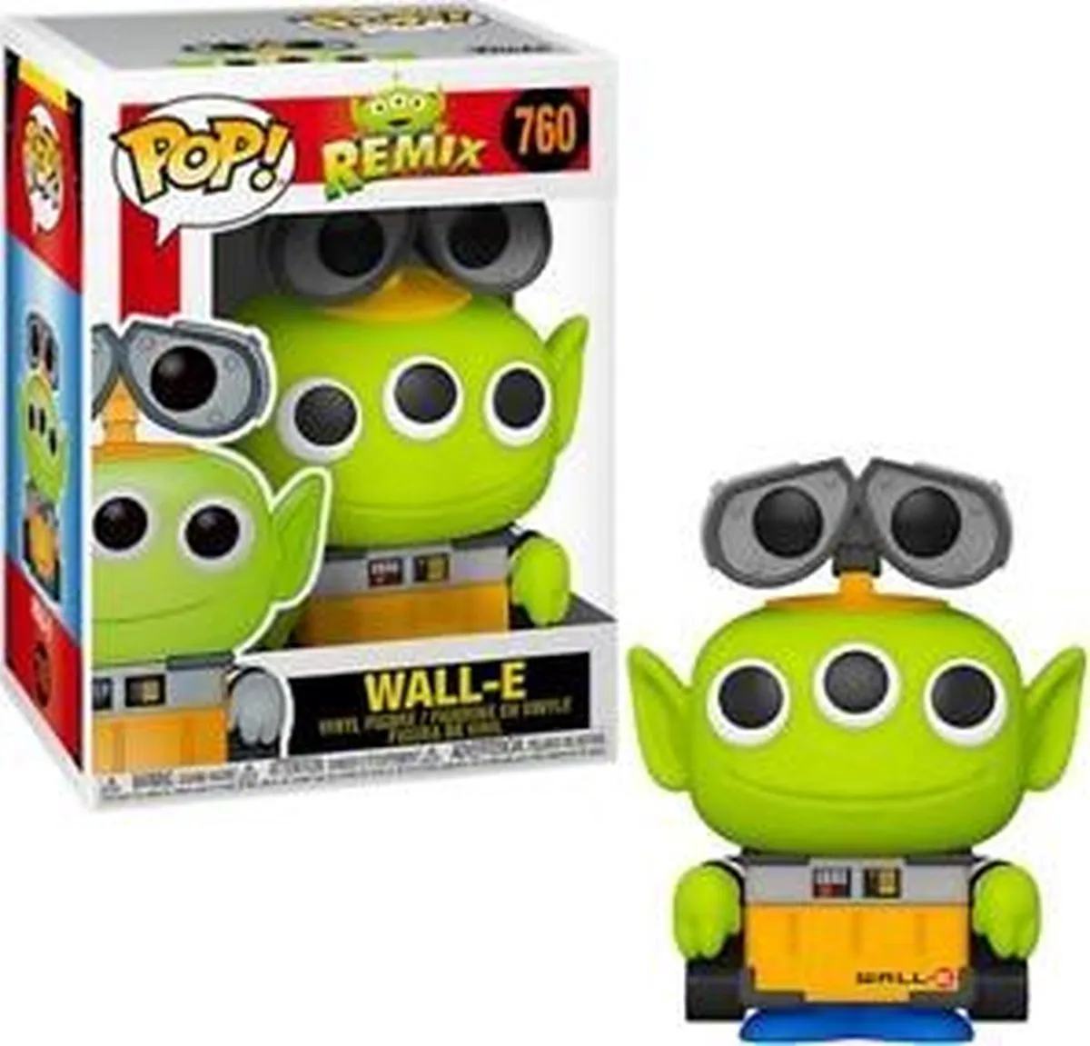 Funko Pop! Disney Toy Story Remix Alien Wall-E #760 - Multicolor