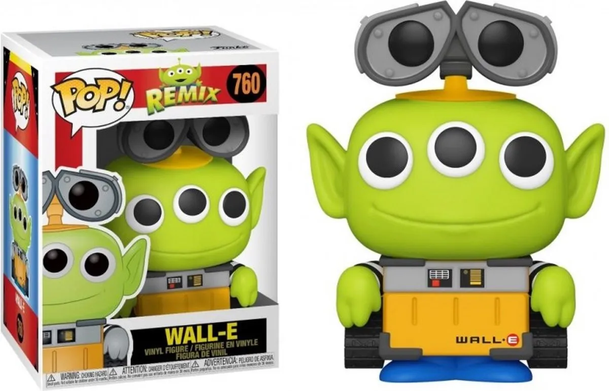 Funko Pop! Disney Toy Story Remix Alien Wall-E #760 - Multicolor - afbeelding 6 van 6