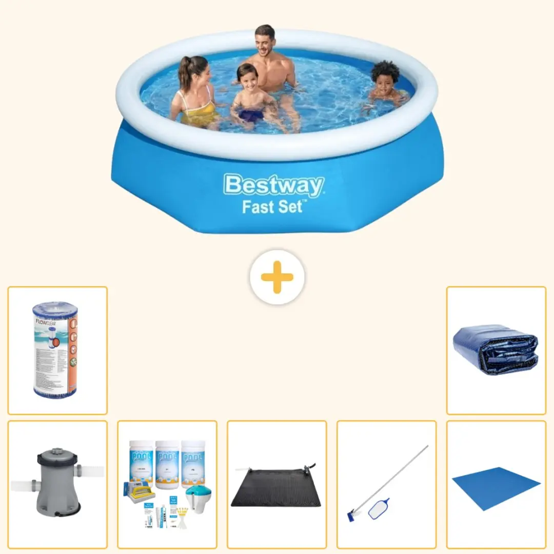 Bestway Fast Set Opblaaszwembad 244x61cm