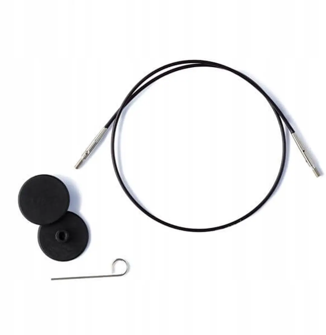KnitPro Vervangbare Kabel 60cm - Zwart
