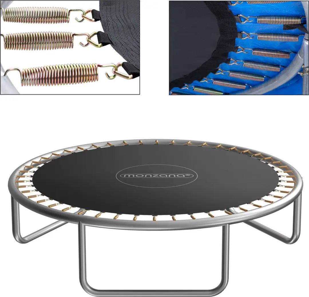 Monzana Trampoline Springmat 305cm - 64 Ogen - Zwart