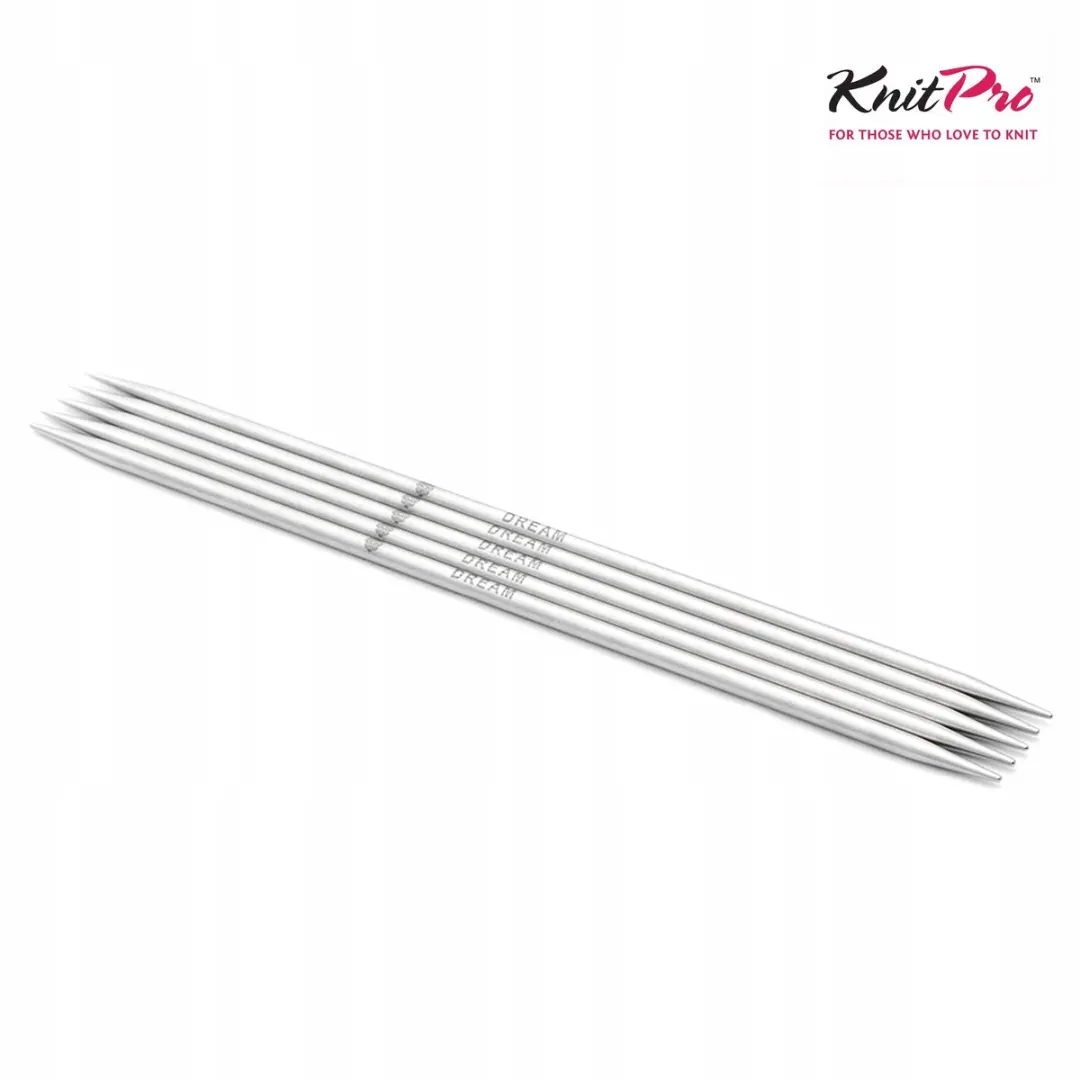 KnitPro Metalen Sokkenbreinaalden 5.00mm - Zilver - 5 Stuks