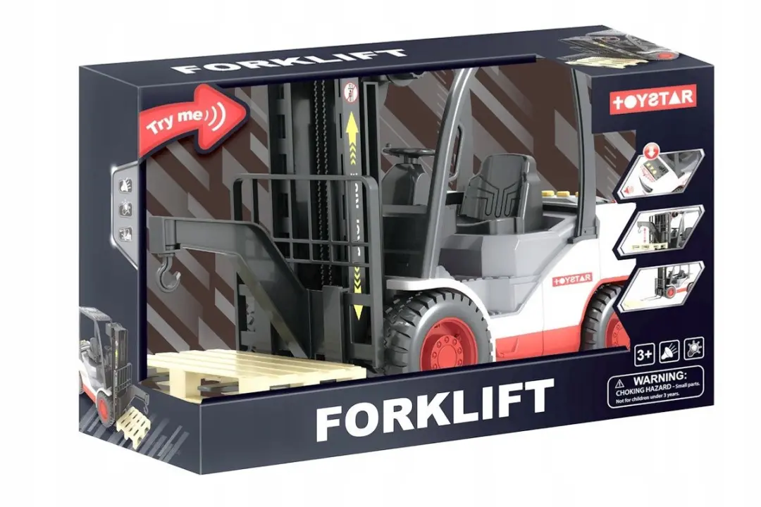 TOYSTAR Grote Hefbrug Speelgoed 33cm - Grijs/Rood/Wit/Zwart - afbeelding 5 van 5