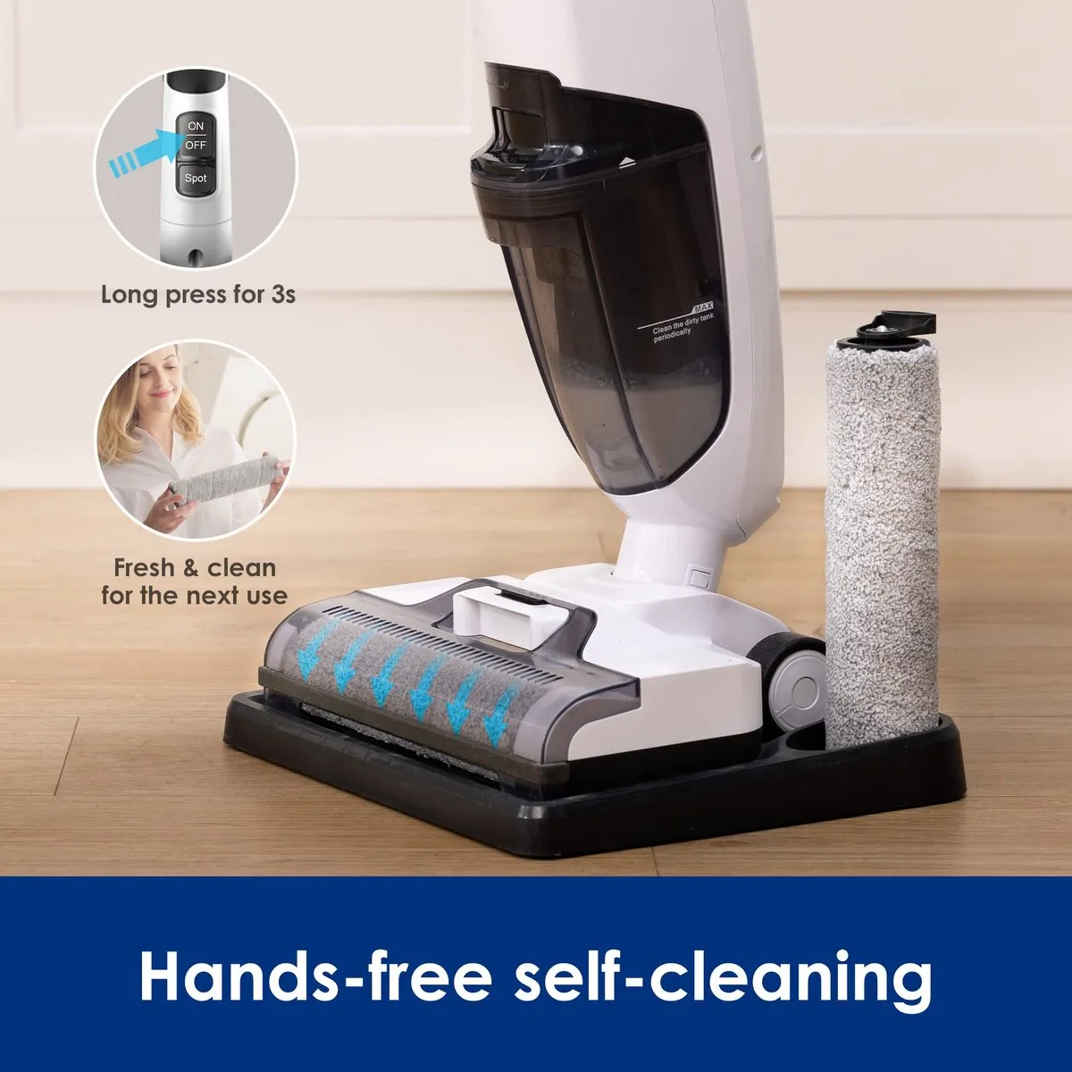 Tineco IFloor 2 Plus Vloerreiniger - Grijs/Wit