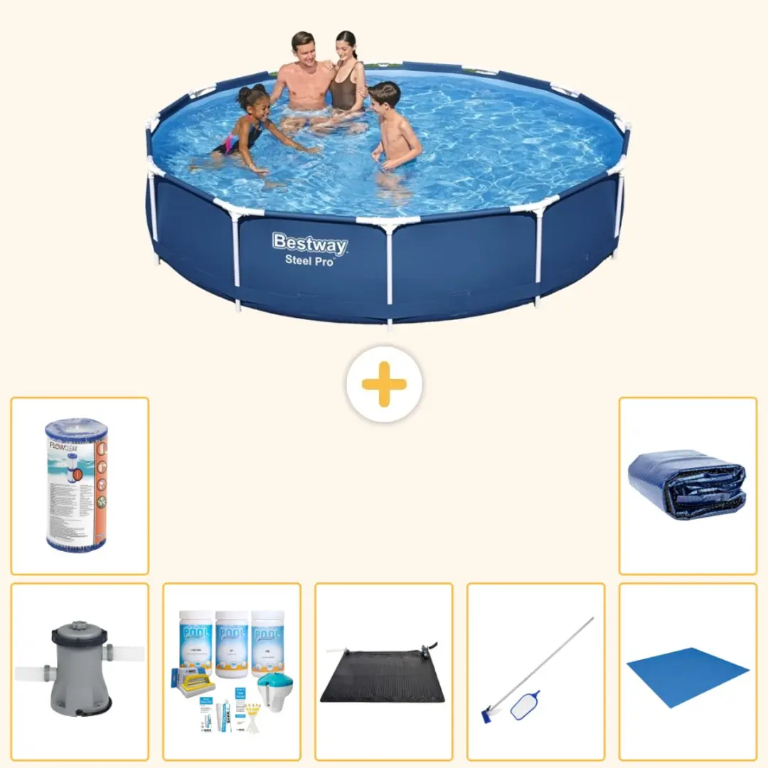 Bestway Steel Pro Zwembad 366x76cm Blauw