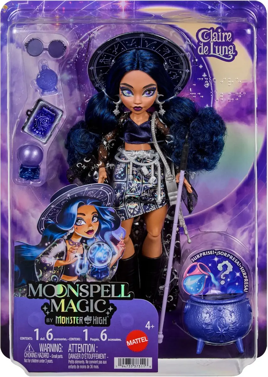 Mattel Moonspell Magic Claire de Luna Modepop - Clairvoyant Witch
