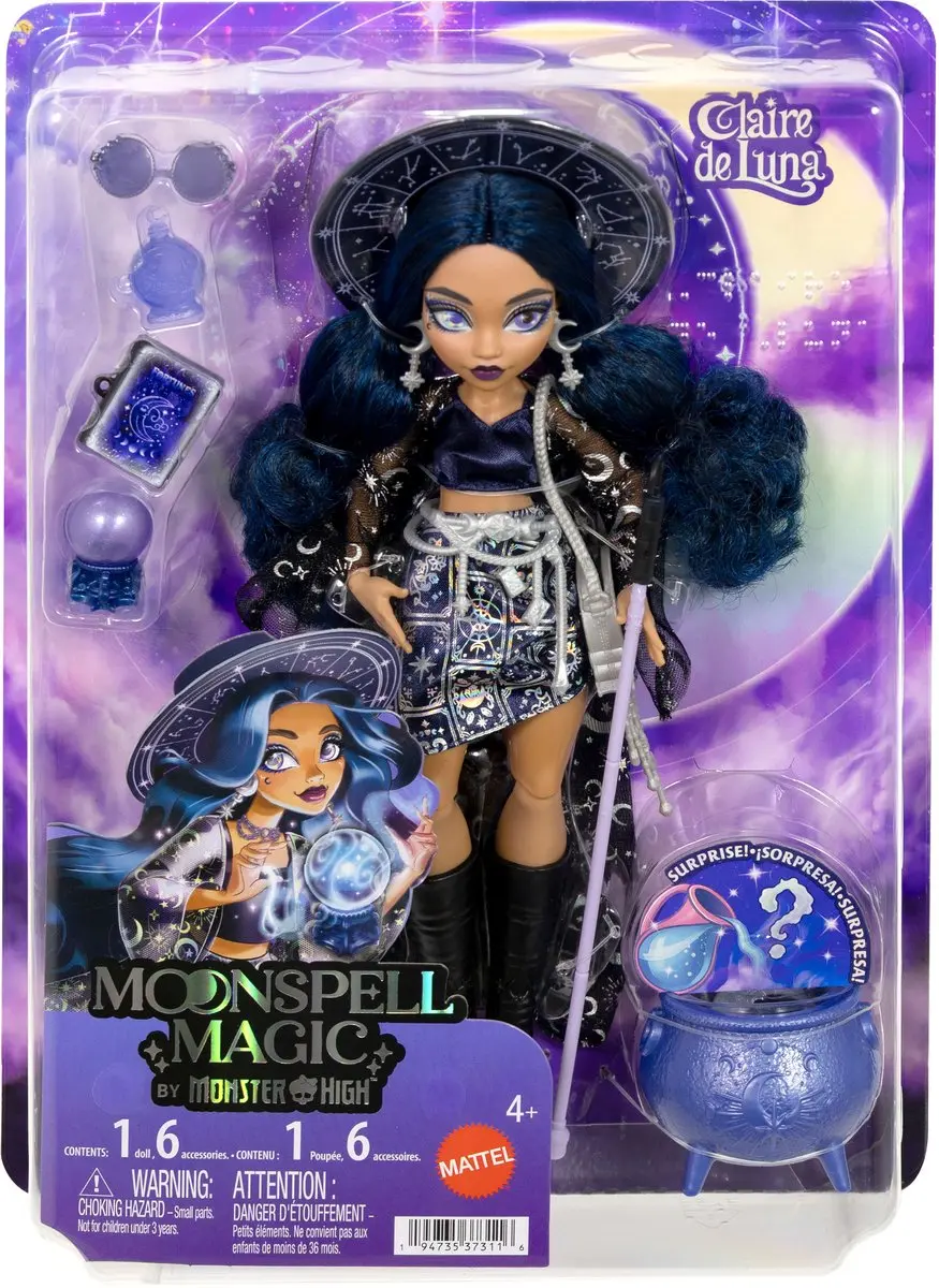 Mattel Moonspell Magic Claire de Luna Modepop - Clairvoyant Witch